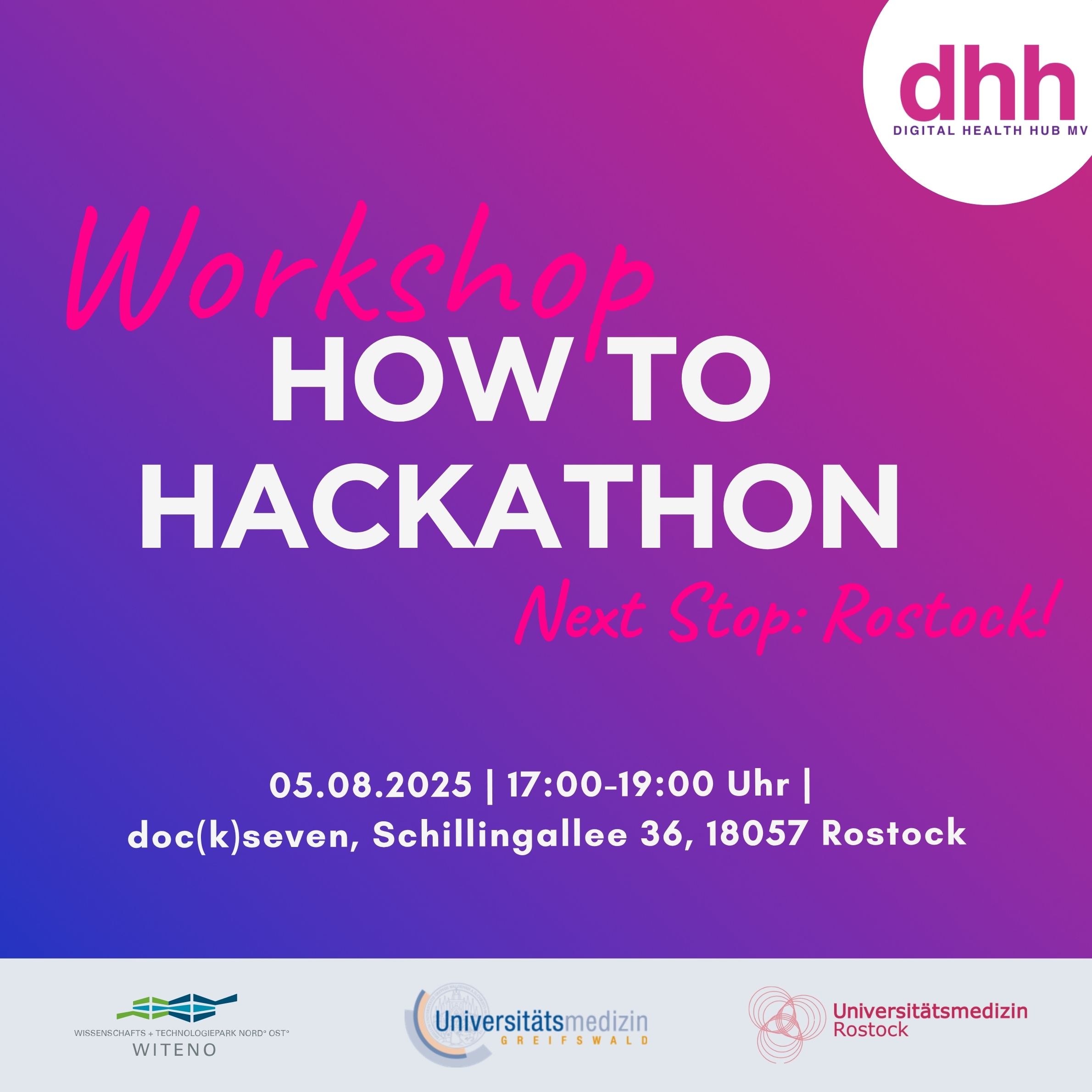 "How to Hackathon" - Workshop zum Healthcare Hackathon MV 2025