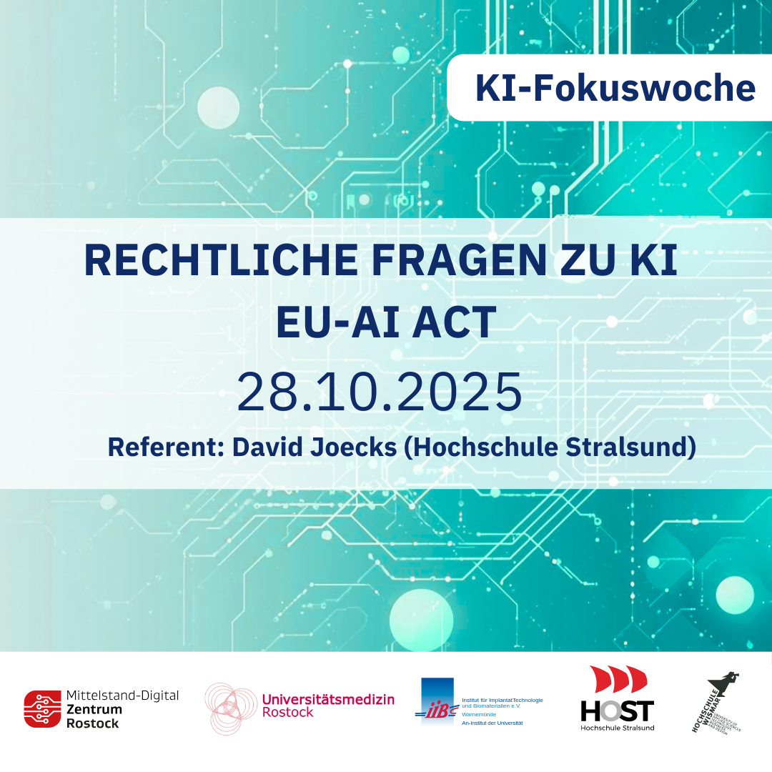 Fokuswoche Künstliche Intelligenz: Rechtliches zu KI - Der EU AI Act