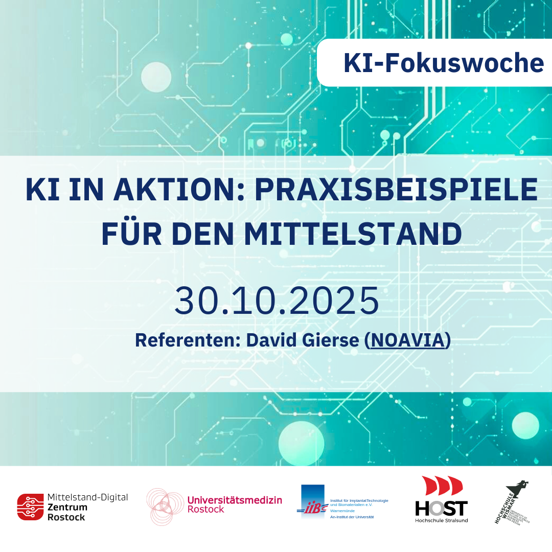 Fokuswoche Künstliche Intelligenz: Praxisbeispiele für den Mittelstand
