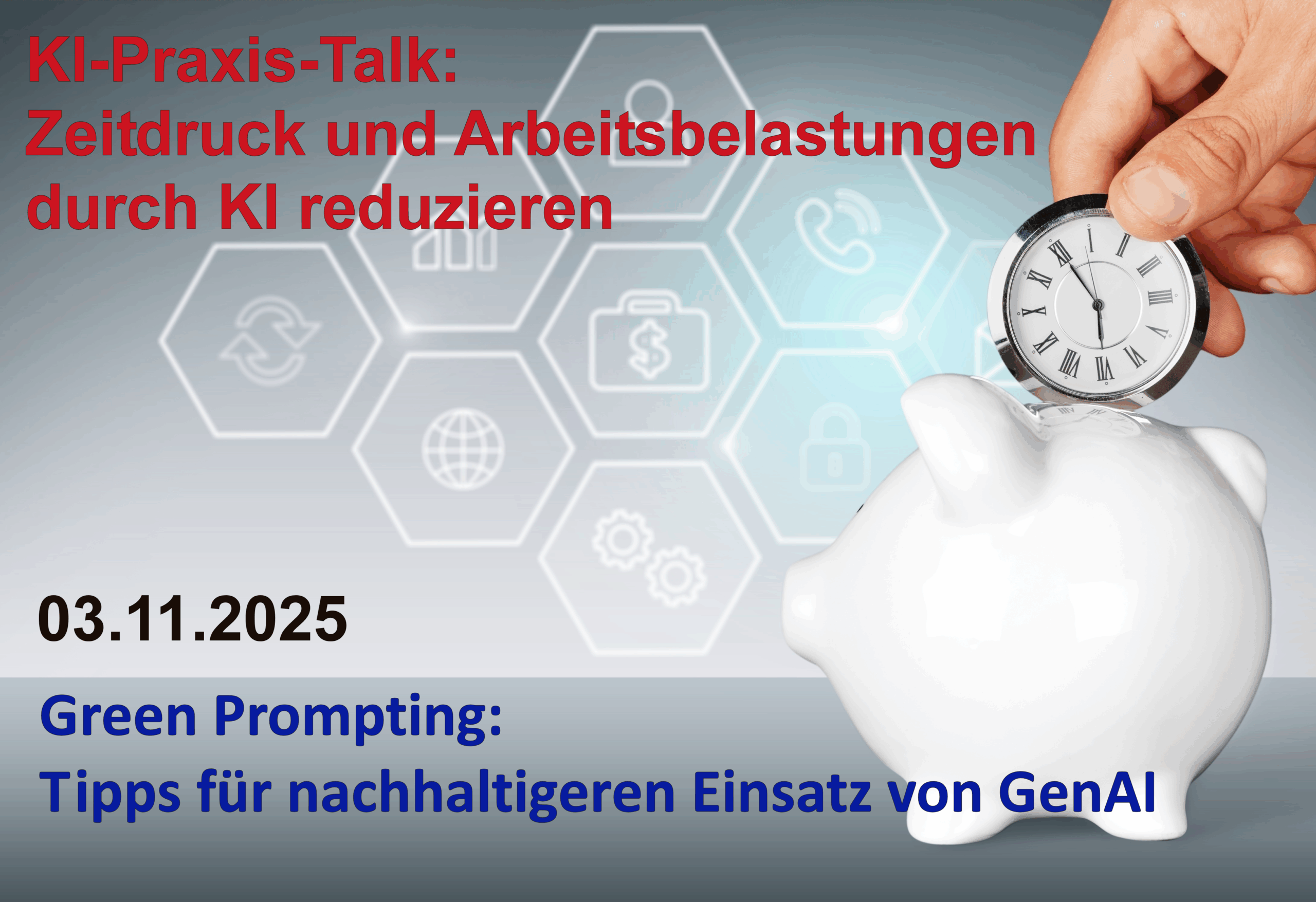 KI-Praxis-Talk: „Green Prompting: Tipps für nachhaltigeren Einsatz von GenAI“