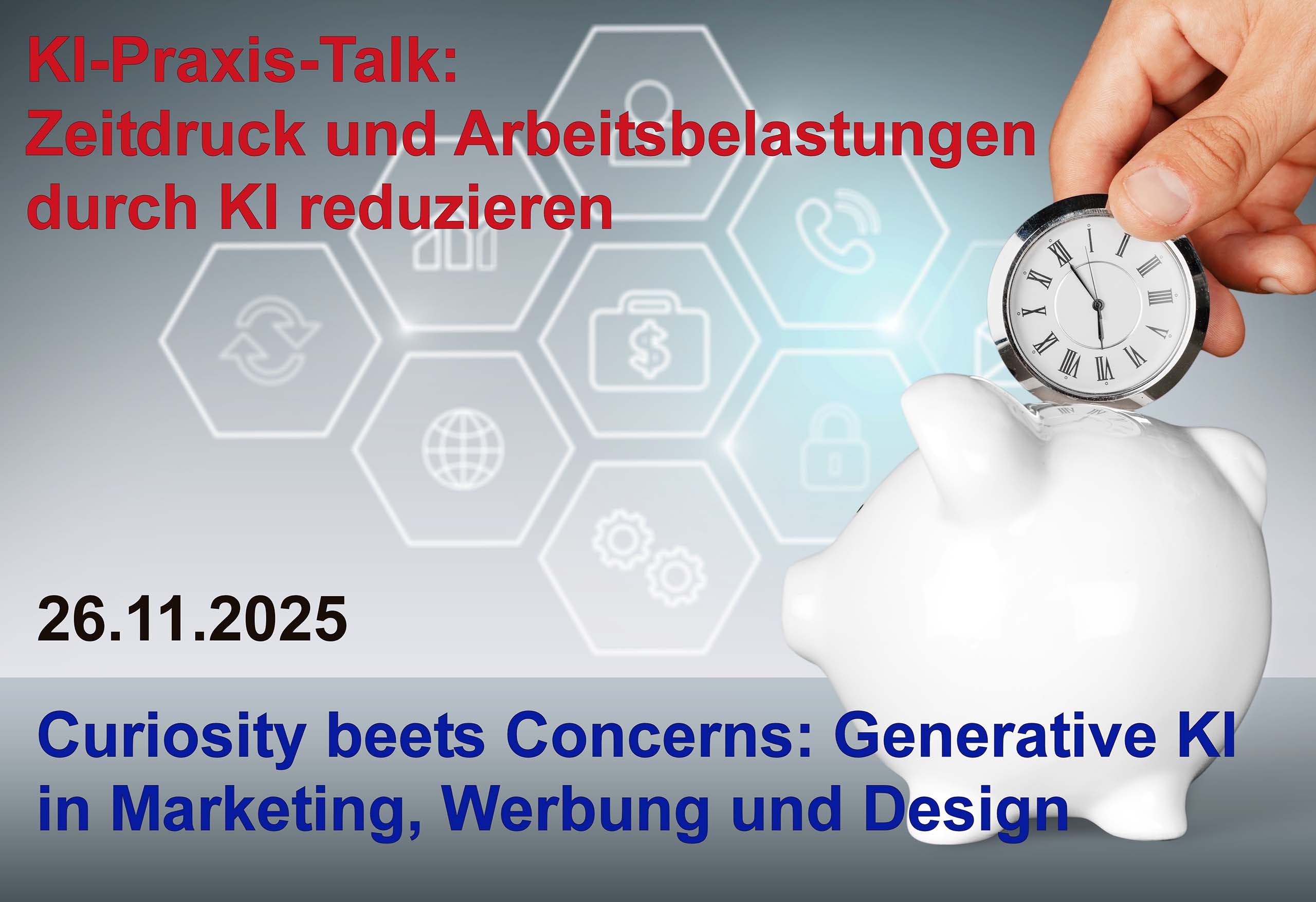 KI-Praxis-Talk: „Curiosity beets Concerns: Generative KI in Marketing, Werbung und Design“