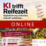 Onlineveranstaltung: "KI trifft Reifezeit - Digitalisierung verkosten. Zukunft entdecken"